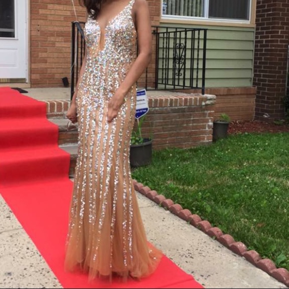 Gold dress